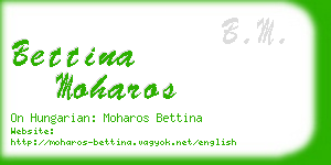 bettina moharos business card